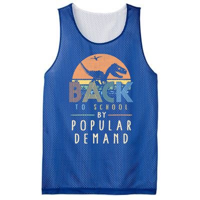 Back To School By Popular Ded Vintage Dinosaur Day One Gift Mesh Reversible Basketball Jersey Tank