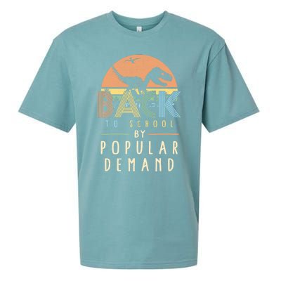 Back To School By Popular Ded Vintage Dinosaur Day One Gift Sueded Cloud Jersey T-Shirt