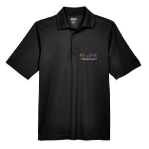 Back To School Fifth Grade Dream Team Students Teachers Men's Origin Performance Pique Polo