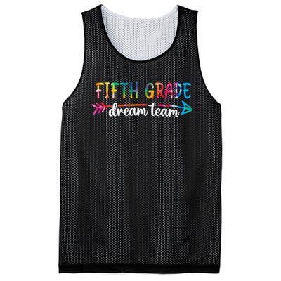 Back To School Fifth Grade Dream Team Students Teachers Mesh Reversible Basketball Jersey Tank