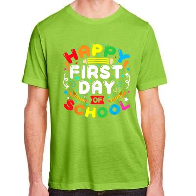 Back To School Happy First Day Of School Teacher Student Kids Adult ChromaSoft Performance T-Shirt