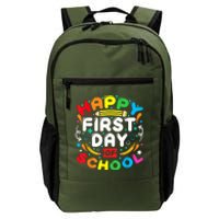 Back To School Happy First Day Of School Teacher Student Kids Daily Commute Backpack