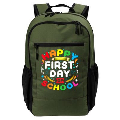 Back To School Happy First Day Of School Teacher Student Kids Daily Commute Backpack