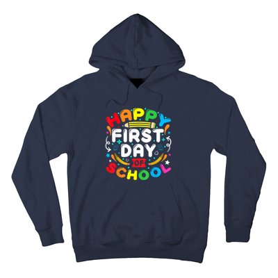 Back To School Happy First Day Of School Teacher Student Kids Hoodie