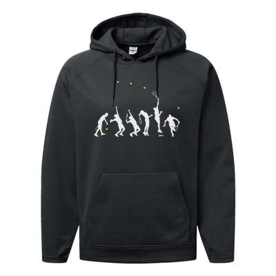 Big Tennis Serve Tennis Silhouette Big Serve Performance Fleece Hoodie