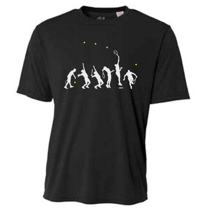 Big Tennis Serve Tennis Silhouette Big Serve Cooling Performance Crew T-Shirt