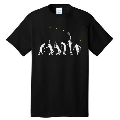 Big Tennis Serve Tennis Silhouette Big Serve Tall T-Shirt