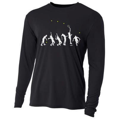 Big Tennis Serve Tennis Silhouette Big Serve Cooling Performance Long Sleeve Crew