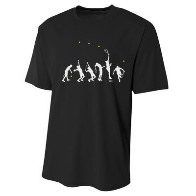 Big Tennis Serve Tennis Silhouette Big Serve Performance Sprint T-Shirt