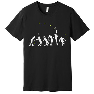 Big Tennis Serve Tennis Silhouette Big Serve Premium T-Shirt