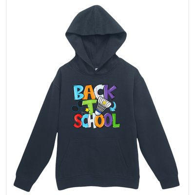 Back To School Badminton Players Funny First Day Of School Urban Pullover Hoodie