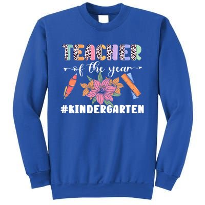 Back To School Teacher Of The Year Kindergarten Cool Gift Sweatshirt