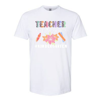 Back To School Teacher Of The Year Kindergarten Cool Gift Softstyle® CVC T-Shirt