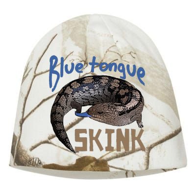 Blue Tongue Skink Pet Lizard Design Kati - Camo Knit Beanie