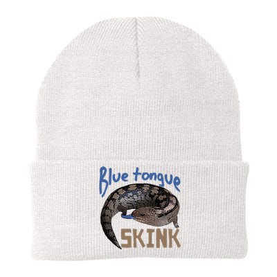 Blue Tongue Skink Pet Lizard Design Knit Cap Winter Beanie