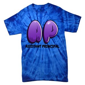 Back To School Graffiti Letter Assistant Principal Designs Gift Tie-Dye T-Shirt