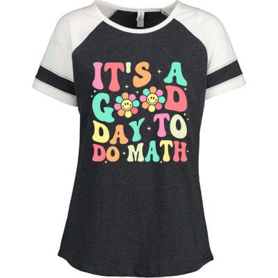 Back To School Its A Good Day To Do Math Teachers Funny Gift Enza Ladies Jersey Colorblock Tee