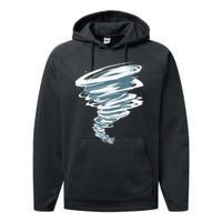 Best Tornado Storm Hunter Weather Meteorology Performance Fleece Hoodie