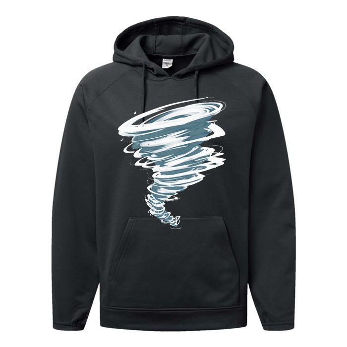 Best Tornado Storm Hunter Weather Meteorology Performance Fleece Hoodie