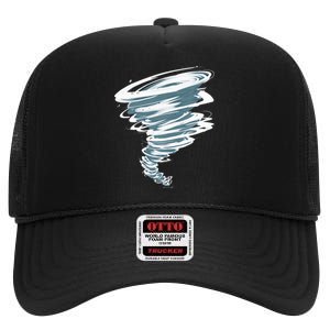 Best Tornado Storm Hunter Weather Meteorology High Crown Mesh Back Trucker Hat