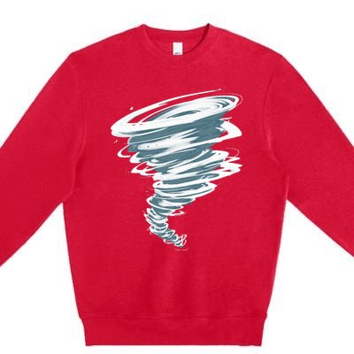 Best Tornado Storm Hunter Weather Meteorology Premium Crewneck Sweatshirt