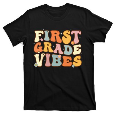 Back To School First Grade Vibes Student Teacher T-Shirt