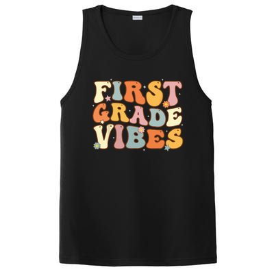 Back To School First Grade Vibes Student Teacher PosiCharge Competitor Tank