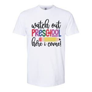 Back To School Watch Out Kindergarten Here I Come School Vibes 1st Day Of School Softstyle CVC T-Shirt