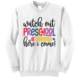 Back To School Watch Out Kindergarten Here I Come School Vibes 1st Day Of School Sweatshirt