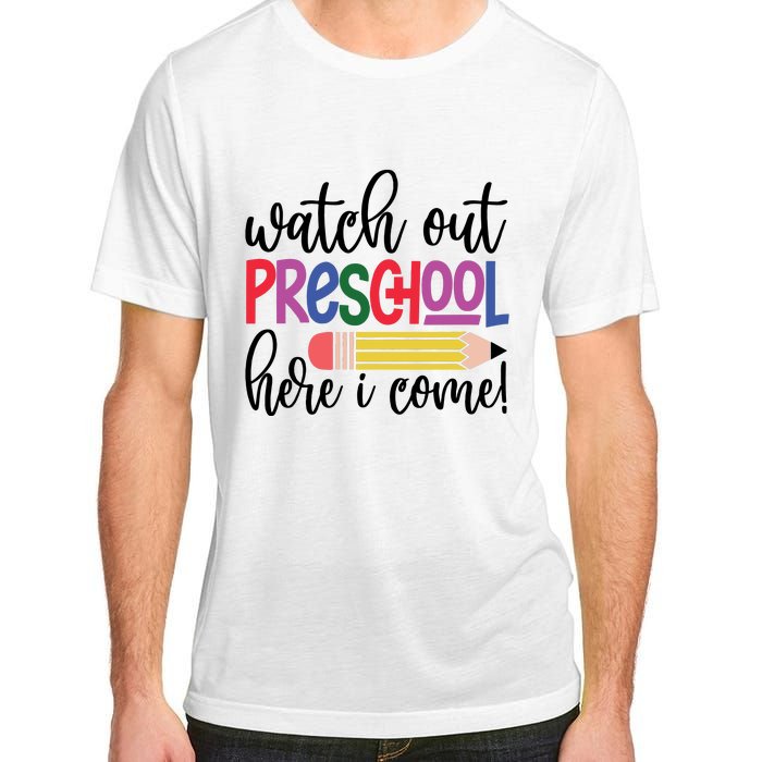 Back To School Watch Out Kindergarten Here I Come School Vibes 1st Day Of School Adult ChromaSoft Performance T-Shirt