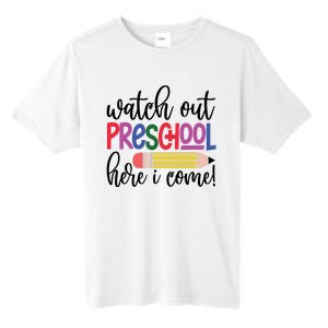 Back To School Watch Out Kindergarten Here I Come School Vibes 1st Day Of School Tall Fusion ChromaSoft Performance T-Shirt