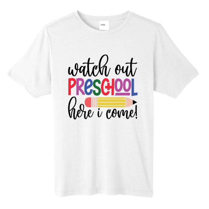 Back To School Watch Out Kindergarten Here I Come School Vibes 1st Day Of School Tall Fusion ChromaSoft Performance T-Shirt