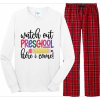 Back To School Watch Out Kindergarten Here I Come School Vibes 1st Day Of School Long Sleeve Pajama Set