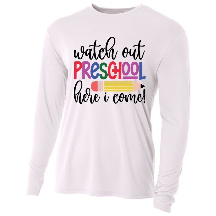 Back To School Watch Out Kindergarten Here I Come School Vibes 1st Day Of School Cooling Performance Long Sleeve Crew