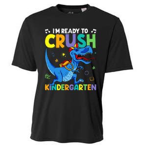 Back To School Dino I'm Ready To Crush Kindergarten Dinosaur Cooling Performance Crew T-Shirt