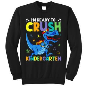 Back To School Dino I'm Ready To Crush Kindergarten Dinosaur Sweatshirt