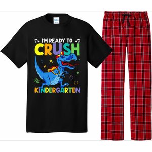 Back To School Dino I'm Ready To Crush Kindergarten Dinosaur Pajama Set