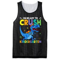 Back To School Dino I'm Ready To Crush Kindergarten Dinosaur Mesh Reversible Basketball Jersey Tank