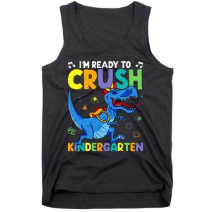 Back To School Dino I'm Ready To Crush Kindergarten Dinosaur Tank Top