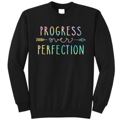 Back To School Progress Over Perfection Motivational Gifts Sweatshirt