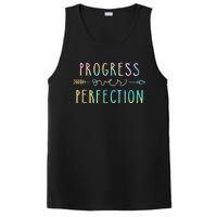 Back To School Progress Over Perfection Motivational Gifts PosiCharge Competitor Tank