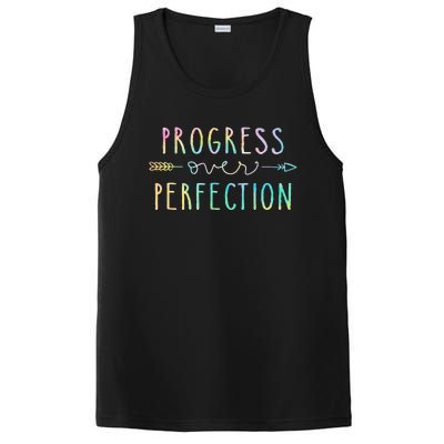 Back To School Progress Over Perfection Motivational Gifts PosiCharge Competitor Tank