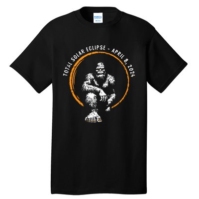 Bigfoot Total Solar Eclipse April 8 2024 Totality Tall T-Shirt