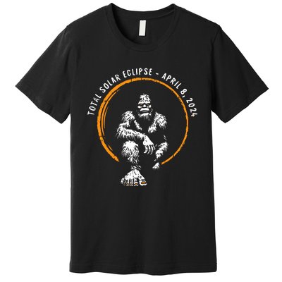 Bigfoot Total Solar Eclipse April 8 2024 Totality Premium T-Shirt