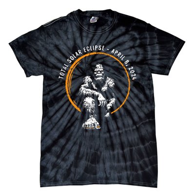 Bigfoot Total Solar Eclipse April 8 2024 Totality Tie-Dye T-Shirt