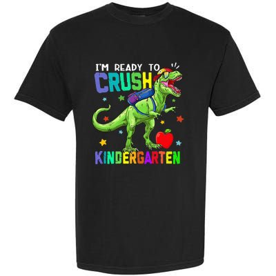 back to school dinosaur im ready to crush kindergarten Garment-Dyed Heavyweight T-Shirt