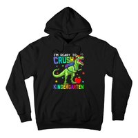 back to school dinosaur im ready to crush kindergarten Hoodie