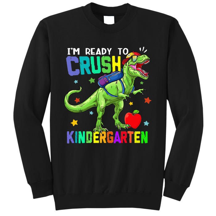 back to school dinosaur im ready to crush kindergarten Sweatshirt