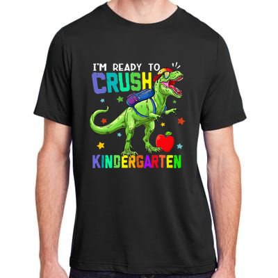 back to school dinosaur im ready to crush kindergarten Adult ChromaSoft Performance T-Shirt