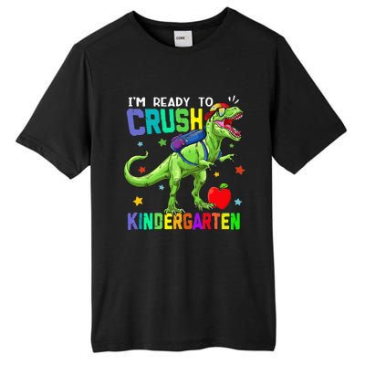 back to school dinosaur im ready to crush kindergarten Tall Fusion ChromaSoft Performance T-Shirt